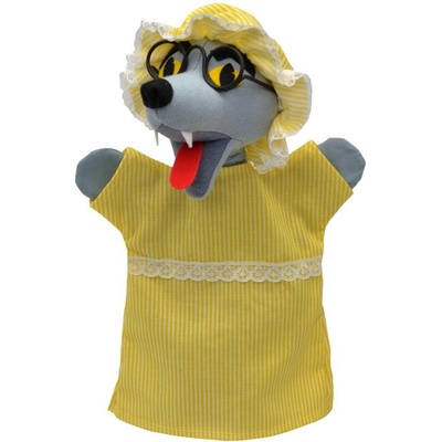 Moravská - Кукла за театър 2в1, Вълкът от Червената шапчица, 29 см. 22397D