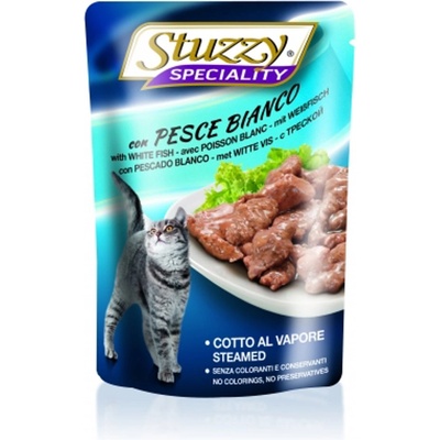 Stuzzy Speciality Cat With White Fish - Пауч за израснали котки с месо от бяла риба, 100 гр