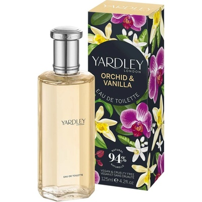 Yardley Orchidej & Vanilka toaletní voda dámská se smyslnou vůní ovoce a květin 125 ml