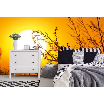 DIMEX ART Самозалепваща се флизелинова фототапета есенен залез 375 x 250 см