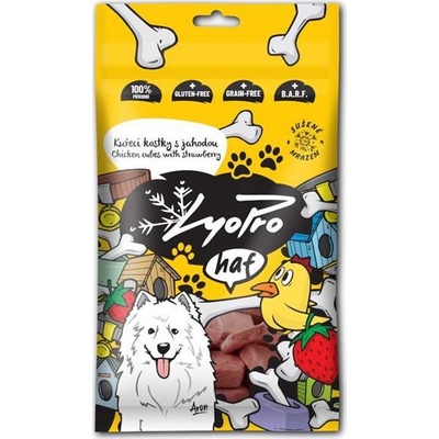 Lyopro DOG poch mrazem sušené Kuř kostky s jah 50 g