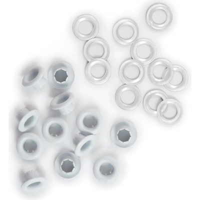 WE R MEMORY KEEPERS PRŮCHODKY SE ZAKONČENÍM - Eyelets & Washers - BÍLÉ