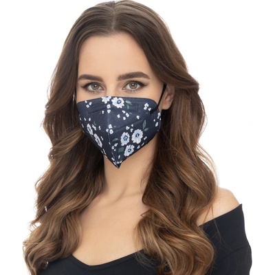 Balerina Zdravotnický nanorespirátor FFP2 Blue Flowers – Hledejceny.cz