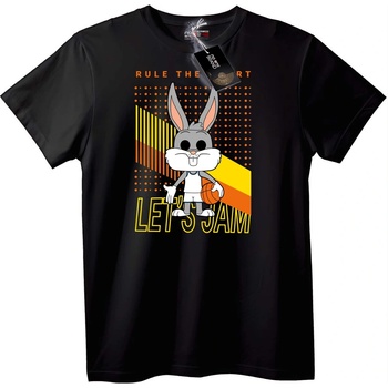 NOONEBRAND Тениска Бъгс Бъни Баскетбол - L, Black