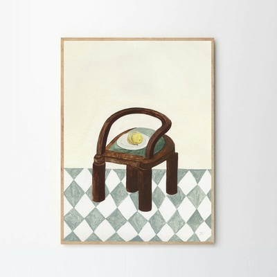 Moikka Plakát Chair with Fruit by Isabelle Vandeplassche A4 (21x27cm)
