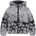 GUESS Зимно яке за момче в черно със сиви и бели графити Guess
