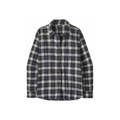 Patagonia LIGHTWEIGHT FJORD FLANNEL SHIRT Women Evergreen Fjord: Smolder Blue modrá