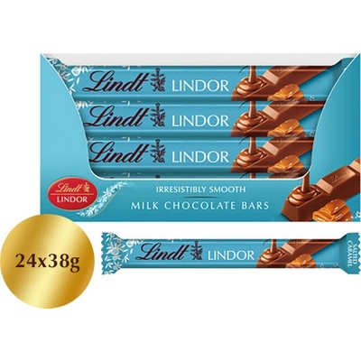 Lindt Lindor Tyčinka slaný karamel 24 x 38 g