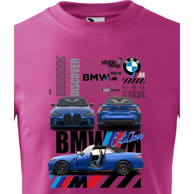 Dětské tričko BMW M4 Purpurová Canvas tričko Bezvatriko.cz 2366