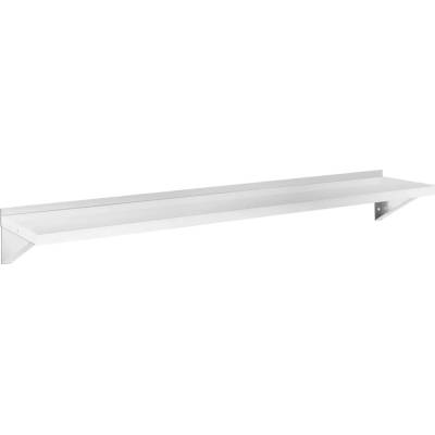 Royal Catering Nástenná polica - 180 x 40 cm - 30 kg - nerez