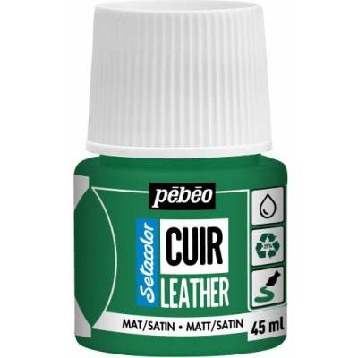 Pebeo Setacolor matt satin farba na kožu 45 ml kaktusová zelená
