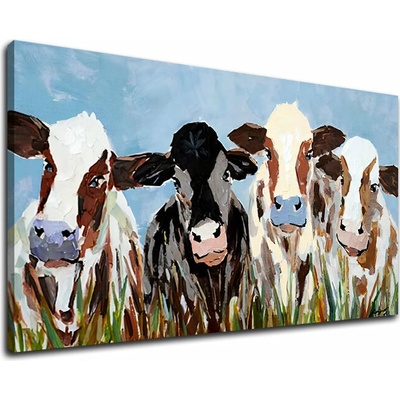 Obraz na plátne KRAVY - 140x70 cm