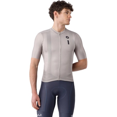 Castelli Drittone Logo jersey Clay/ Belgian blue