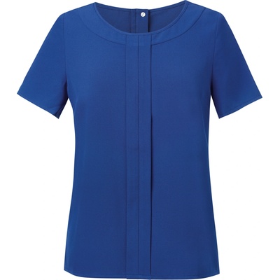 Brook Taverner dámska blúzka s krátkym rukávom BR803 Royal Blue