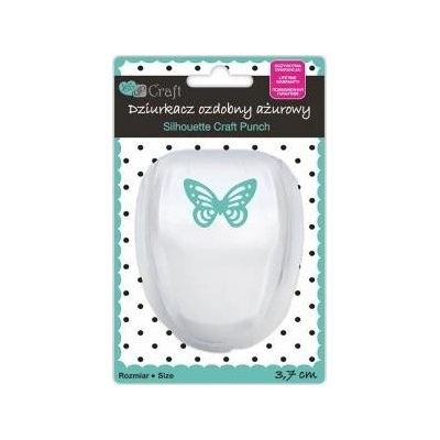 DALPRINT Decorative hole punch azure 3, 7cm butterfly