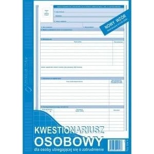 Michalczyk & Prokop Personal questionnaire for the applicant (offset) michalczyk and prokop a4