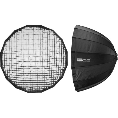 Jinbei Hlboký DEEP 120 cm rýchlorozkladací s voštinou, adaptér Bowens