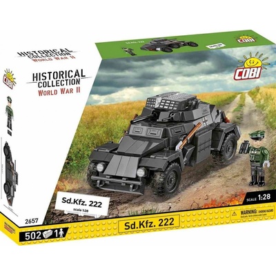 COBI 2657 World War II Německé obrněné vozidlo Sd.Kfz. 222 1:28