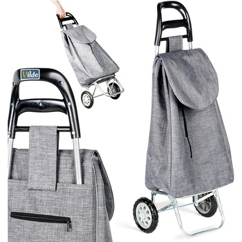 Vilde Пазарска количка, голям капацитет 30 кг, лека конструкция, подвижна чанта, размери 28x38x96 см (489328)