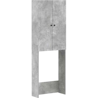 vidaXL Тоалетна Шкаф EDE Бетонно сиво 66 x 25, 5 x 190 см (896038)