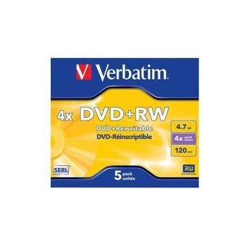 Verbatim DVD+RW, презаписваем, 4.7 GB, 4x, в кутия, office1_2065240011