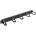 Lanberg Аксесоар, Lanberg 19" cable management AK-1203-B brush panel 5 rings- type b 1U, black (AK-1203-B)