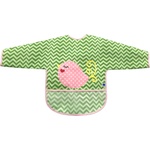 Kikkaboo Непромокаем лигавник с ръкави и джоб Kikkaboo - Bird, Green (31303030021)