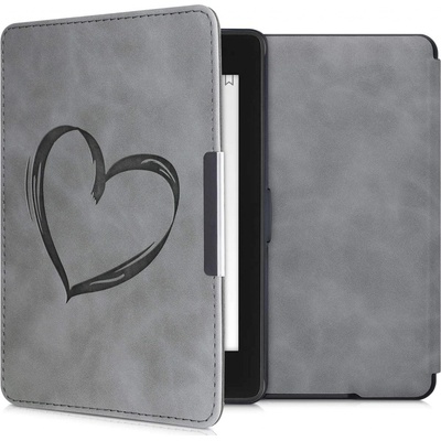 KW Mobile Brushed Heart KW4974707 púzdro pre Amazon Kindle Paperwhite 1/2/3 4063004238783 šedé