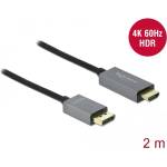 Delock Активен кабел DisplayPort 1.4 - HDMI 4K 60 Hz (HDR) с дължина 2 метра