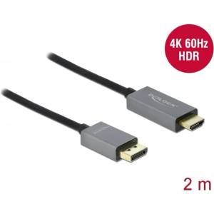 Delock Активен кабел DisplayPort 1.4 - HDMI 4K 60 Hz (HDR) с дължина 2 метра