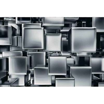 Dimex MA-5-0285 Samolepicí vliesová fototapeta na zeď 3D metalové kostky rozměry 375 x 250 cm