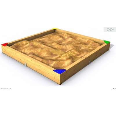 Playground System Pískoviště se sedáky Big B 3 x 3 m z akátu