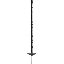 Plastový sloupek pro elektrický ohradník, délka 105 cm, 8 oček, černý