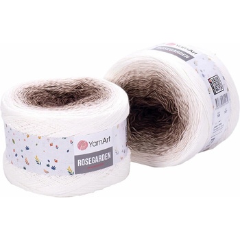 Image 1 of YARNART Rose Garden 308 Brown White Плетива прежда (Rose Garden 308)