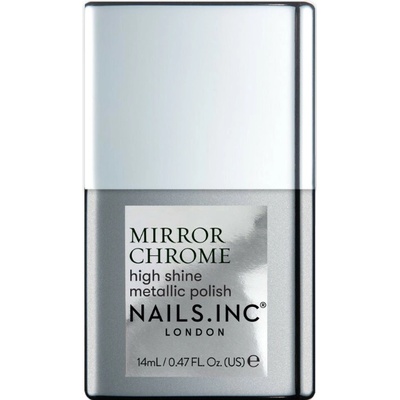 Nails Inc. London Mirror Chrome Silver Served 14 ml – Zboží Dáma