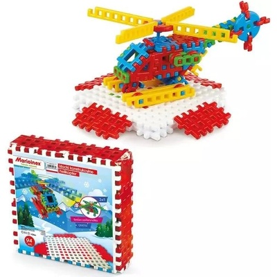 Marioinex Вафе мини - пластмасова строителна играчка, хеликоптер (mx116)