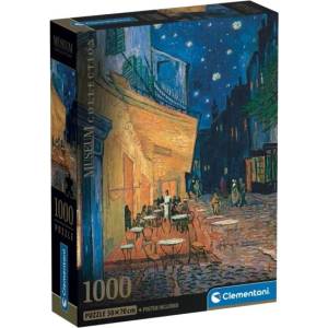 Clementoni Музей: Пъзел „Нощно кафене - 1000 части (39969)