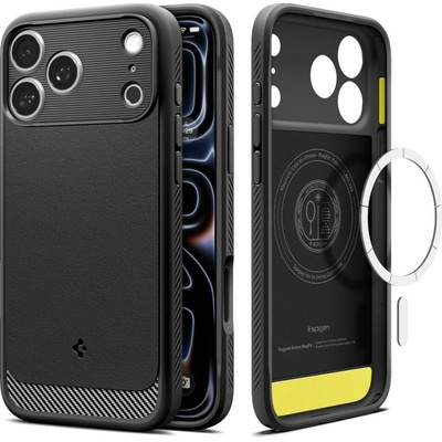 Spigen Rugged Armor MagSafe Matte Black iPhone 17 Pro ACS10329
