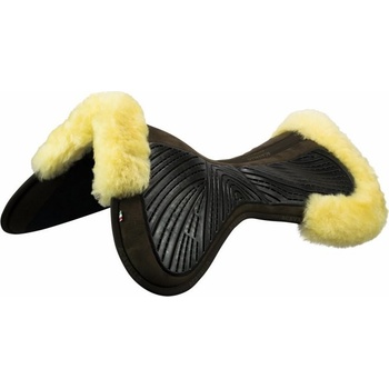 Acavallo Dečka gelová Close Contact & Memory Foam Sheepskin hnědá s přírodním beránkem