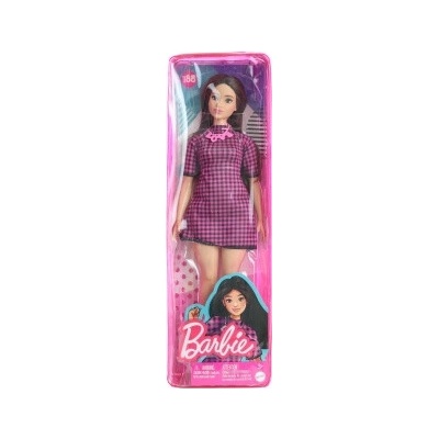 Barbie Fashionistas bábika v ružových kockách