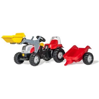 Rolly Toys Педално тракторче Rolly Kid Steyr товарач с ремарке