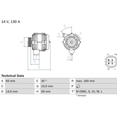 Generátor BOSCH 0 986 049 221