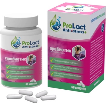 ProLact Antistress+ Пробиотик за намаляване на стреса, 60 капсули, ProLact (PL210)