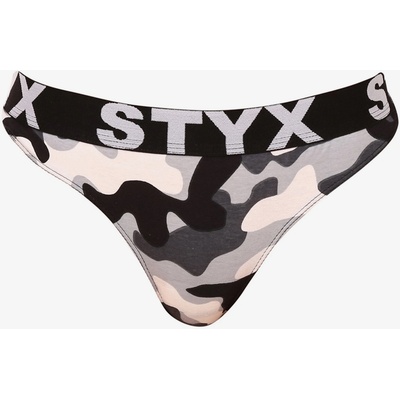 Styx Черно-сиви дамски армейски стрингове Styx арт камуфлаж Styx | Siv | ЖЕНИ | S