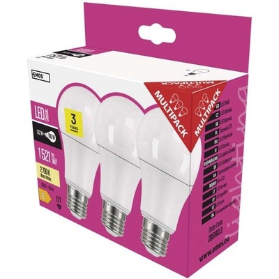 Emos LED žiarovka Classic A60 13,2W E27 teplá biela