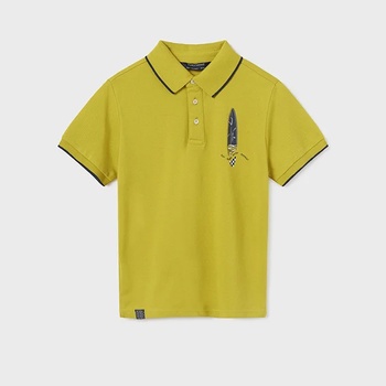 Image 1 of MAYORAL Поло тениска с къс ръкав със сърфове за момче Майорал в жълто-зелен цвят