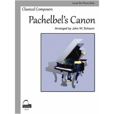 Pachelbel's Canon: Schaum Level Six Piano Solo