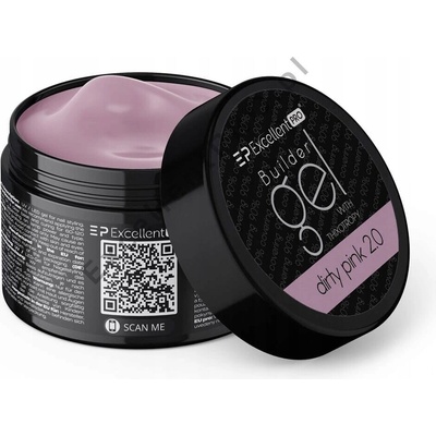 Excellent Pro Thixo stavební gel na nehty Led Uv růžový Dirty pink 50g