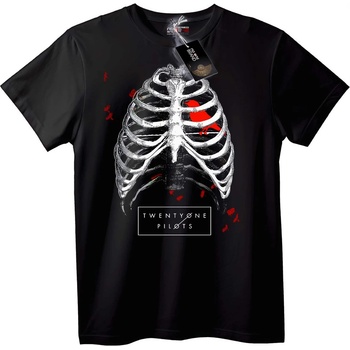 NOONEBRAND Тениска с гръден кош на Twenty One Pilots - L, White