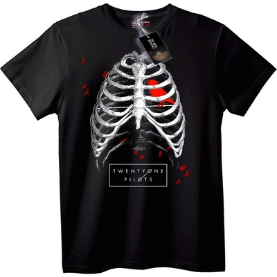 NOONEBRAND Тениска с гръден кош на Twenty One Pilots - L, White